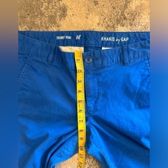 GAP Vivid Blue Cotton Khakis - Picture 3 of 6